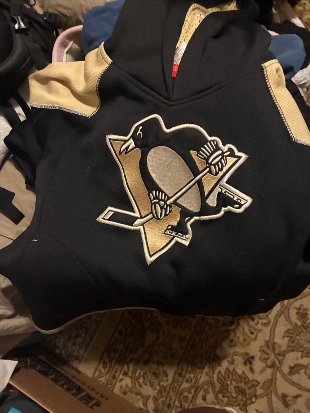 Youth medium Pittsburgh penguins hockey jersey/hoodie